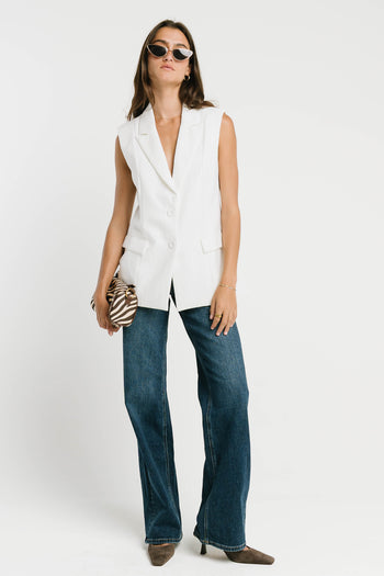 Rayna Vest in White