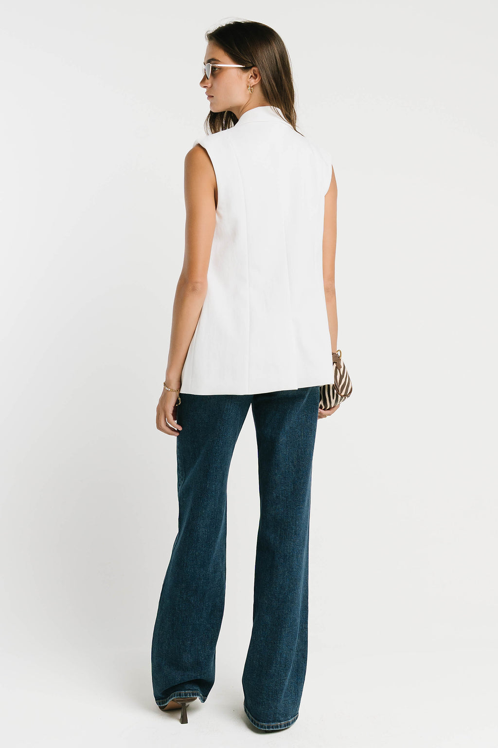 Rayna Vest in White