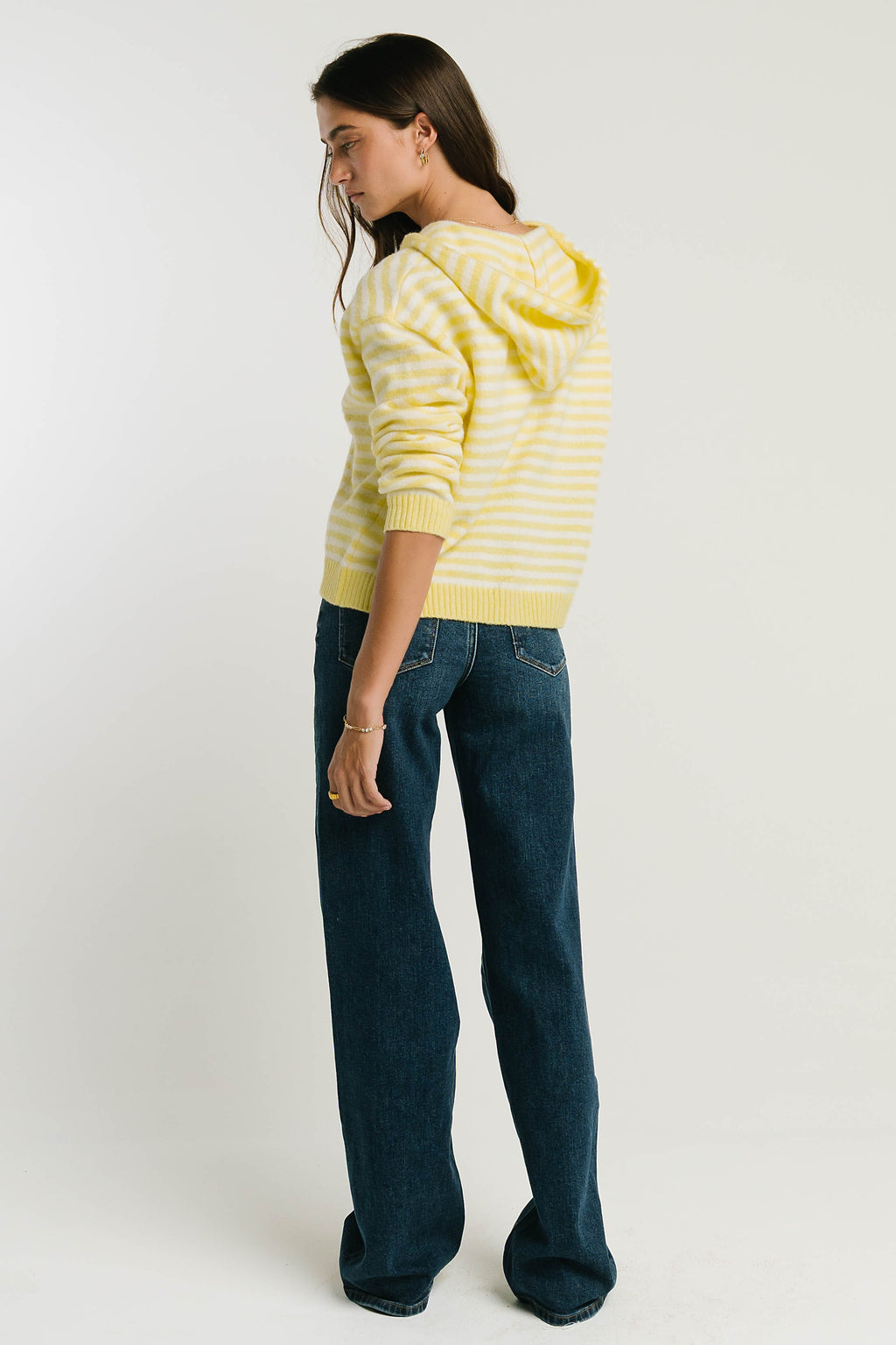 Davis Knit Jacket in Yellow