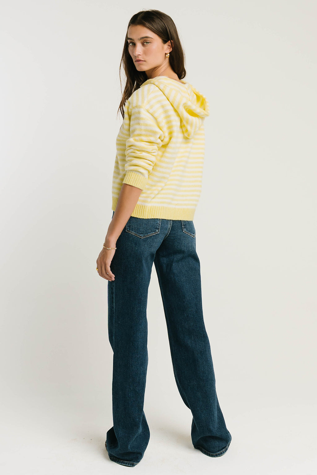 Davis Knit Jacket in Yellow
