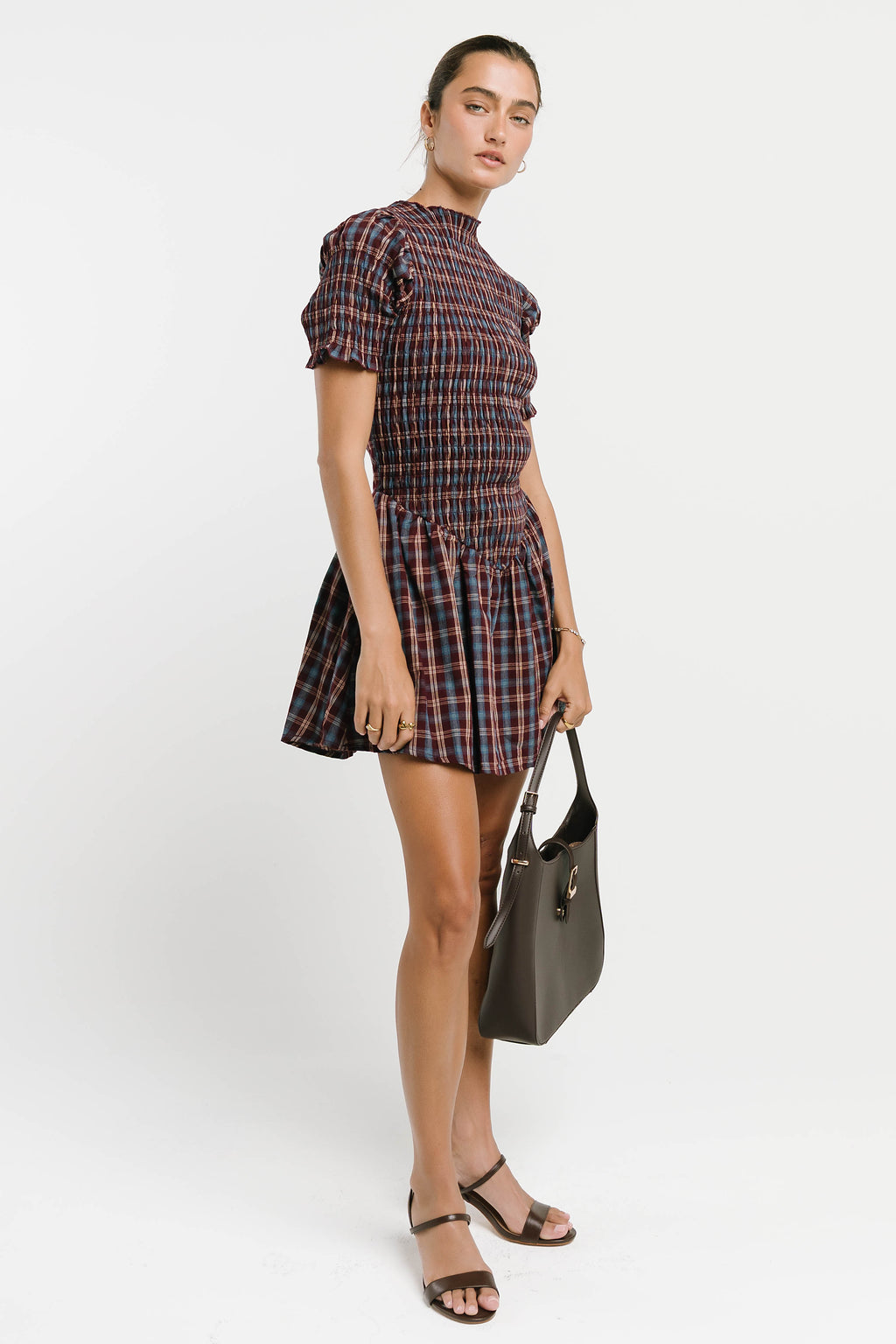 Maria Plaid Mini Dress