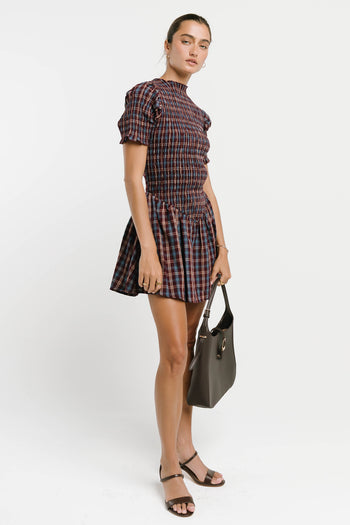 Maria Plaid Mini Dress