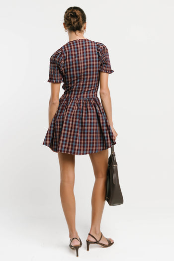 Maria Plaid Mini Dress