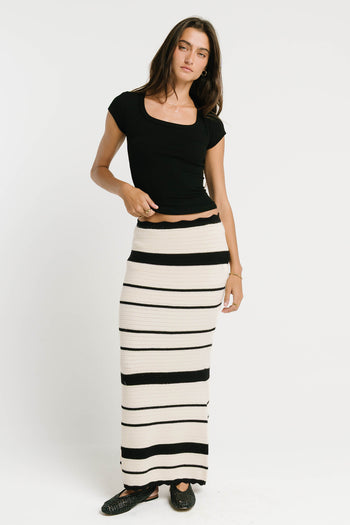 Mazzie Striped Maxi Skirt