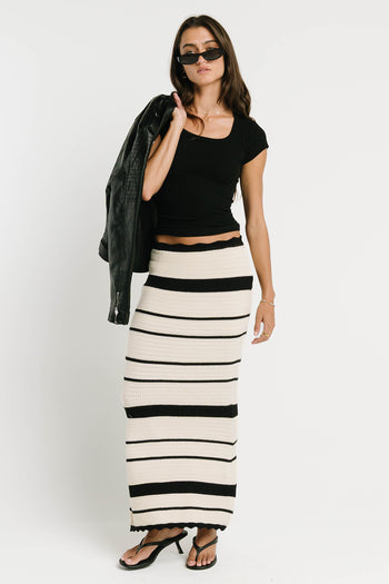 Mazzie Striped Maxi Skirt