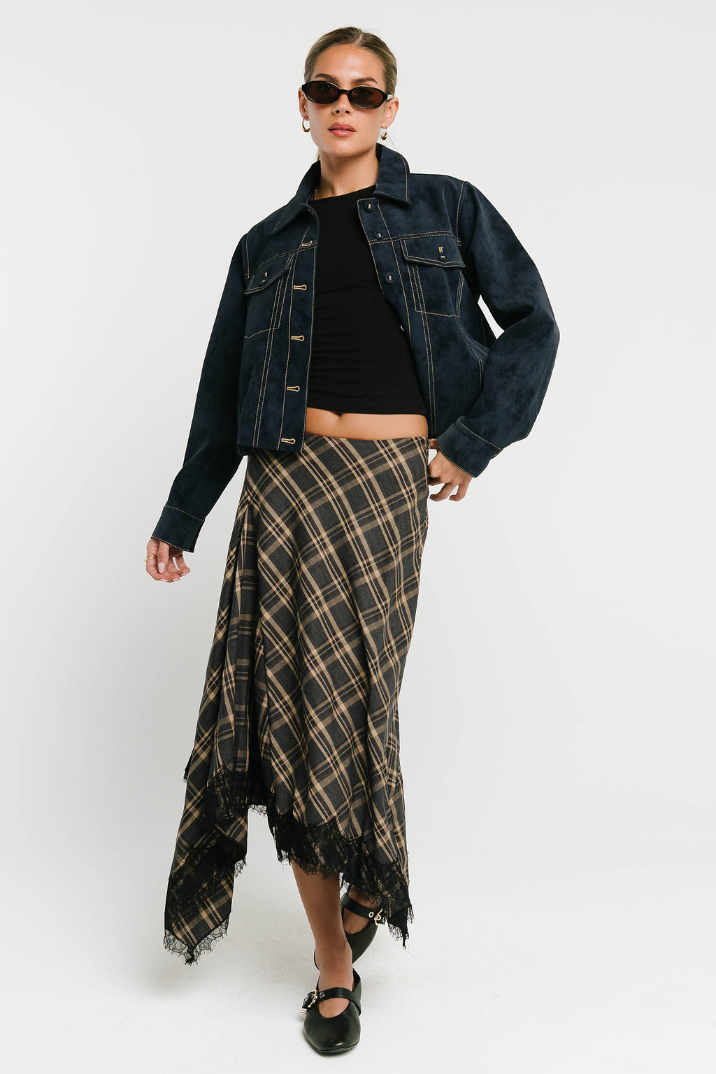 Mercer Contrast Suede Jacket
