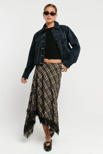 Mercer Contrast Suede Jacket