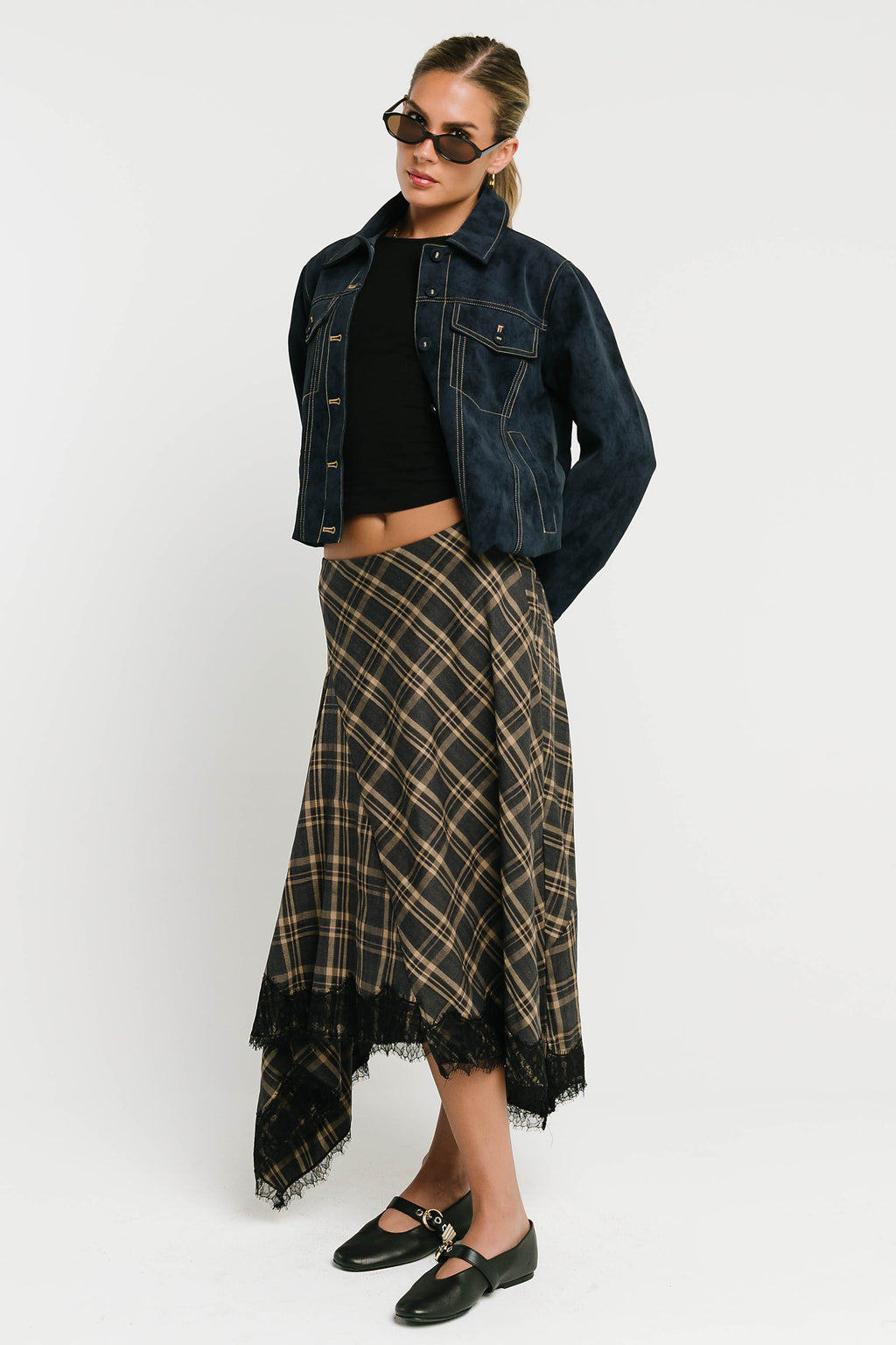 Mercer Contrast Suede Jacket