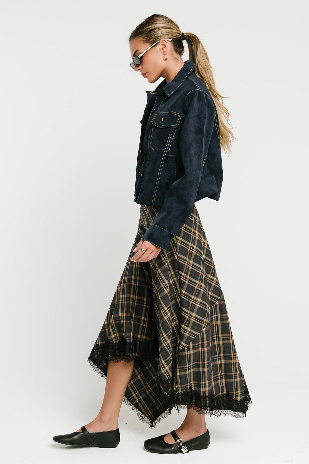 Mercer Contrast Suede Jacket