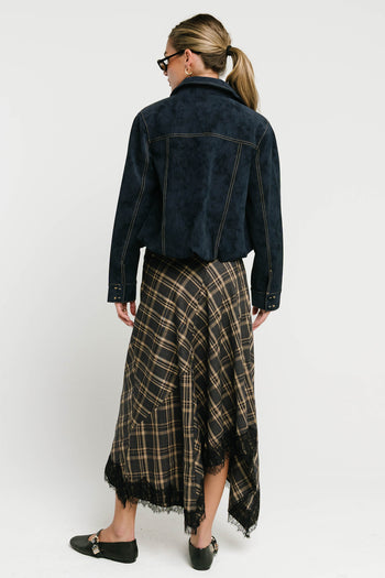 Mercer Contrast Suede Jacket