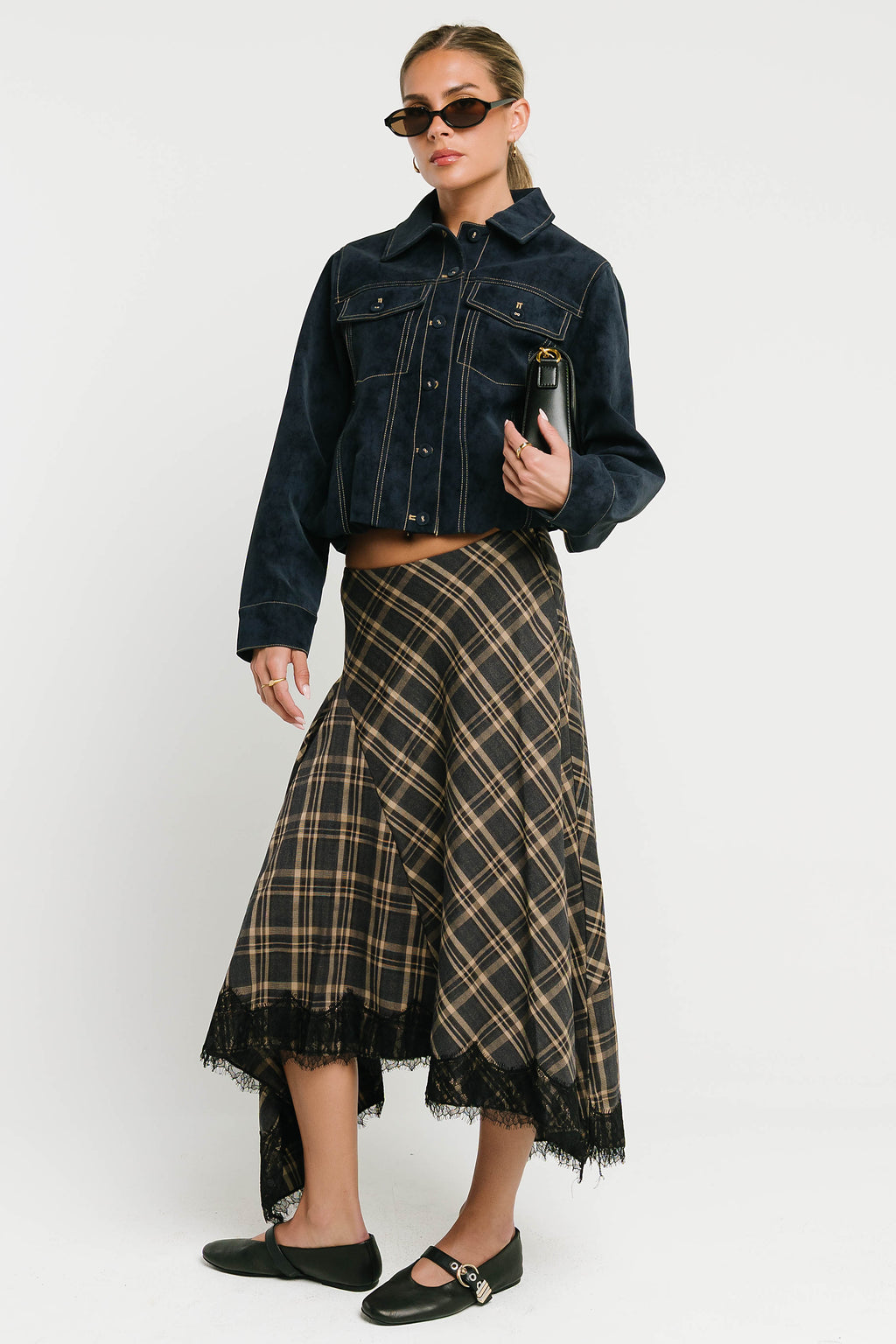 Mercer Contrast Suede Jacket