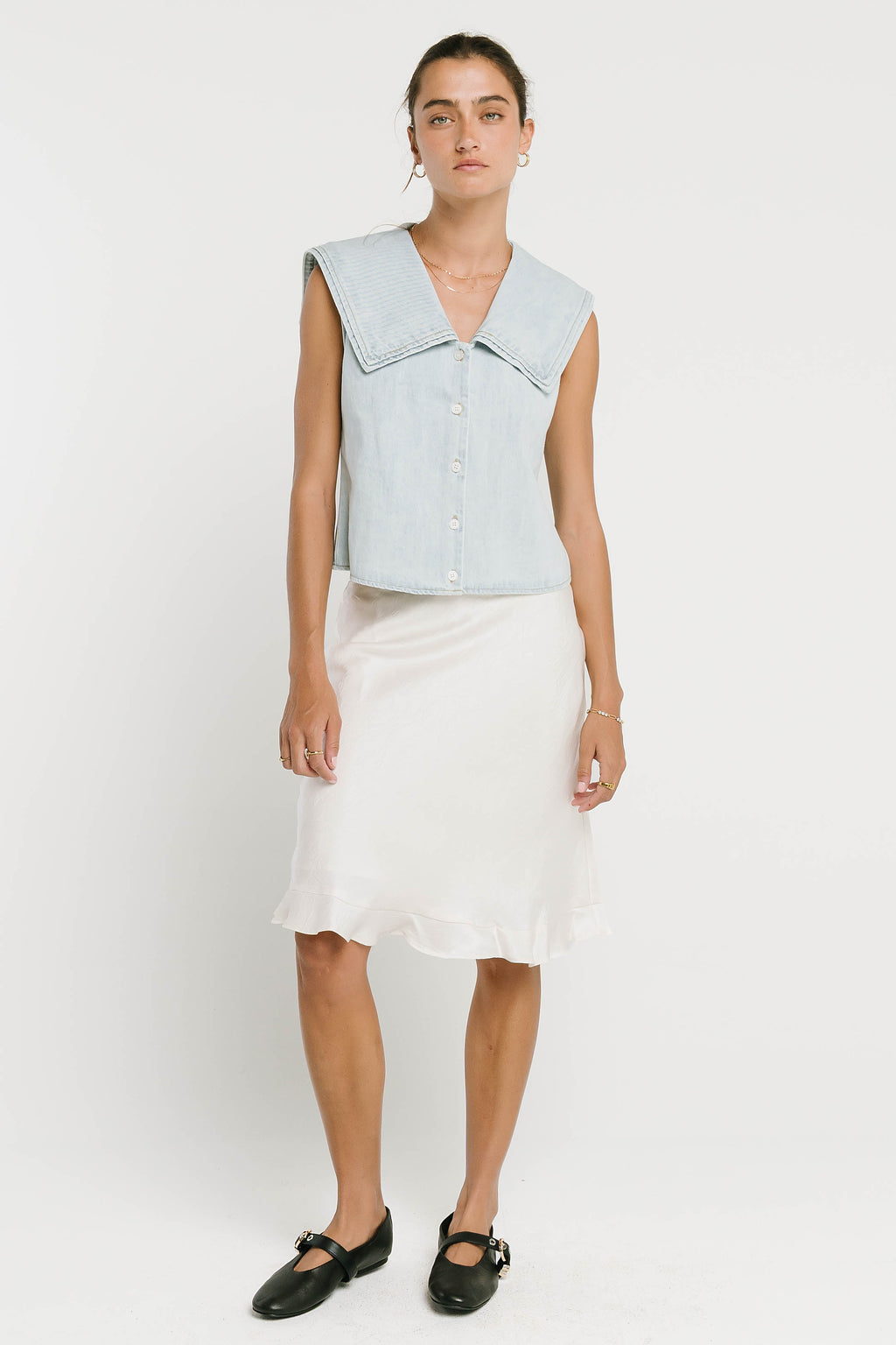 Shayla Denim Blouse