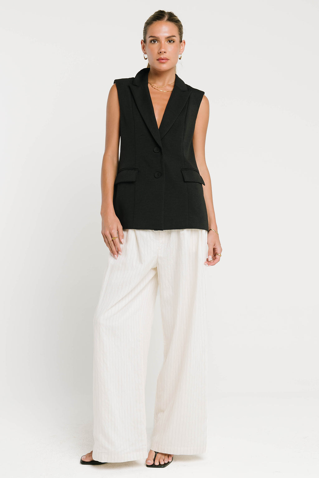 Rayna Vest in Black