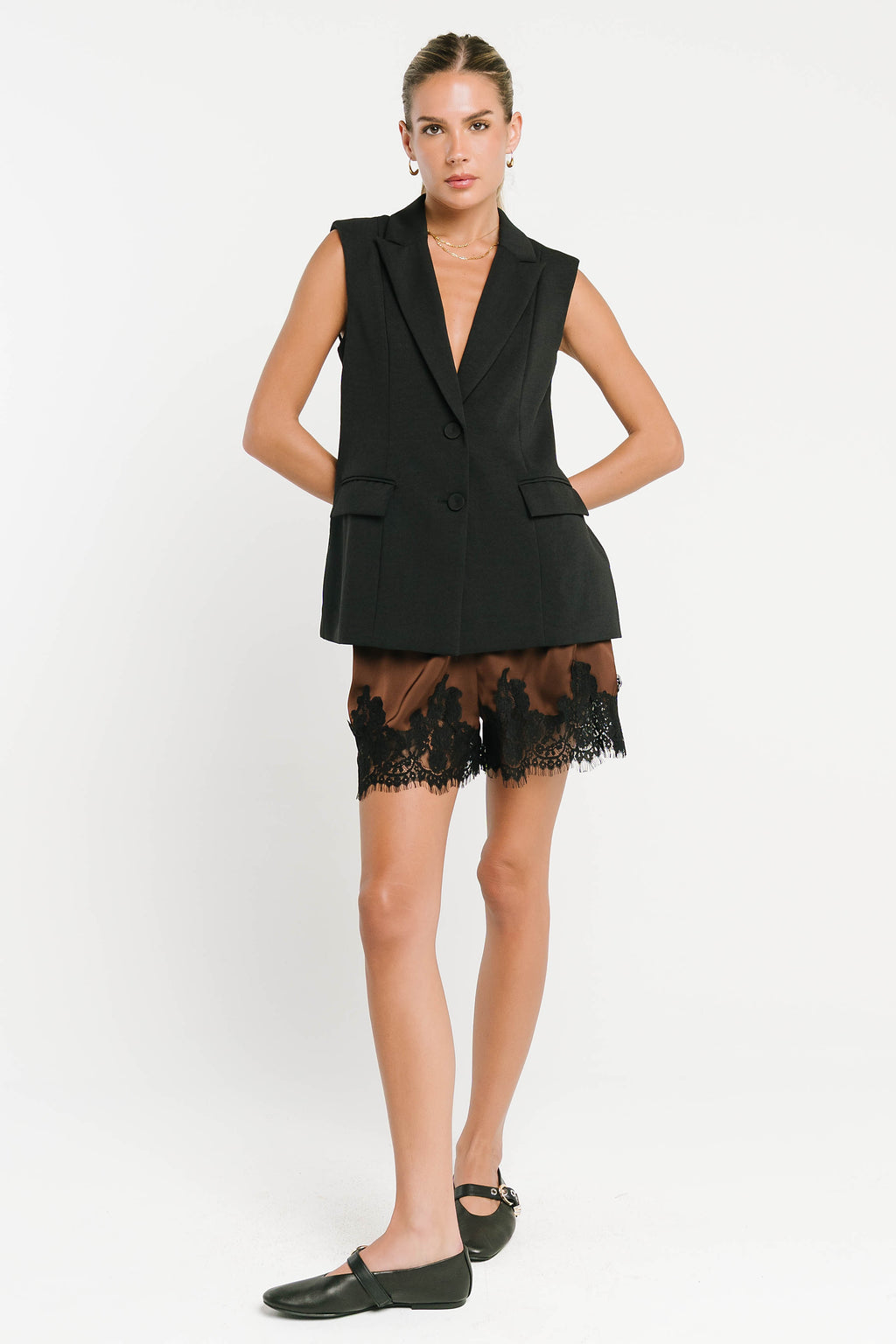 Rayna Vest in Black