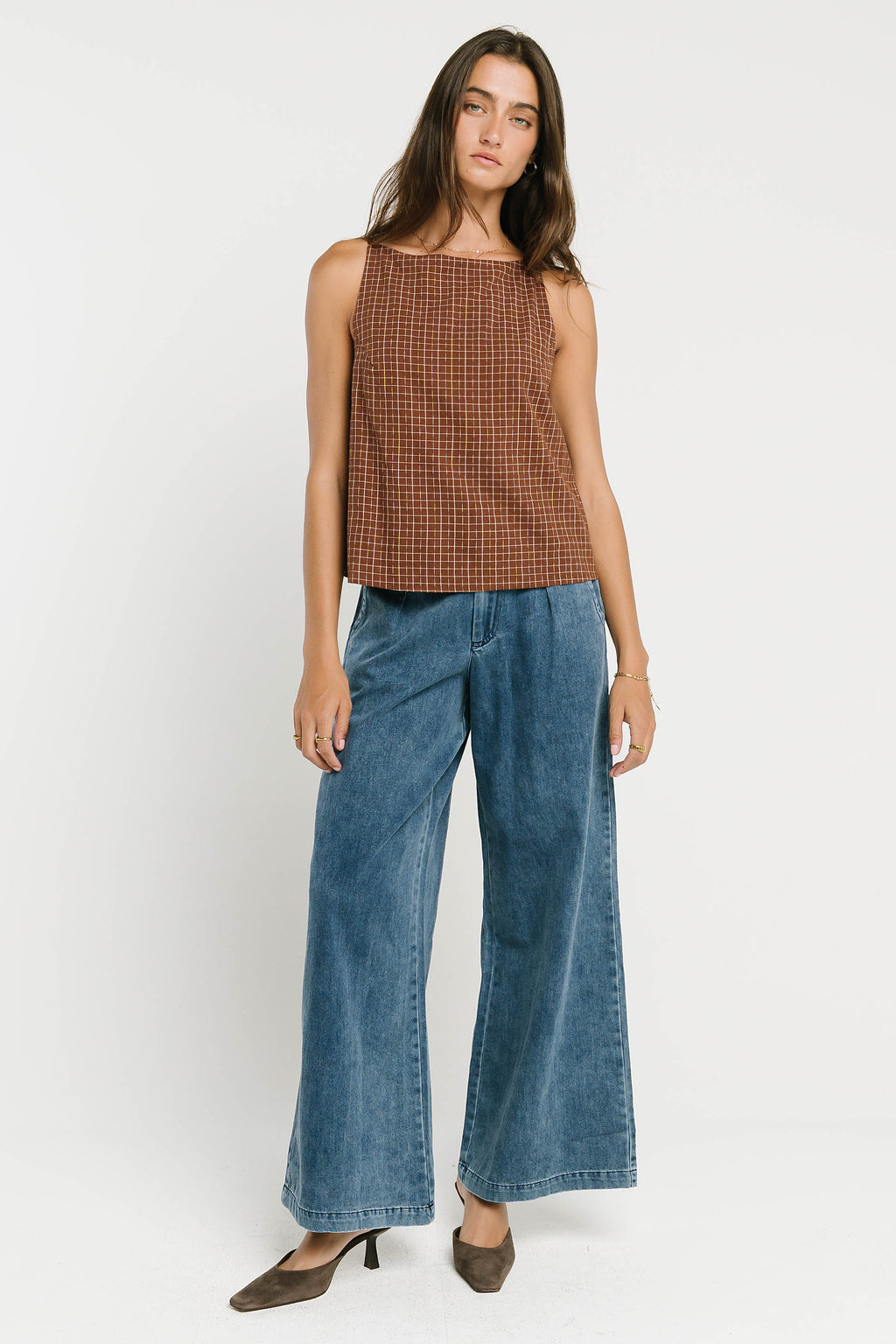 Bree Plaid Tank Top