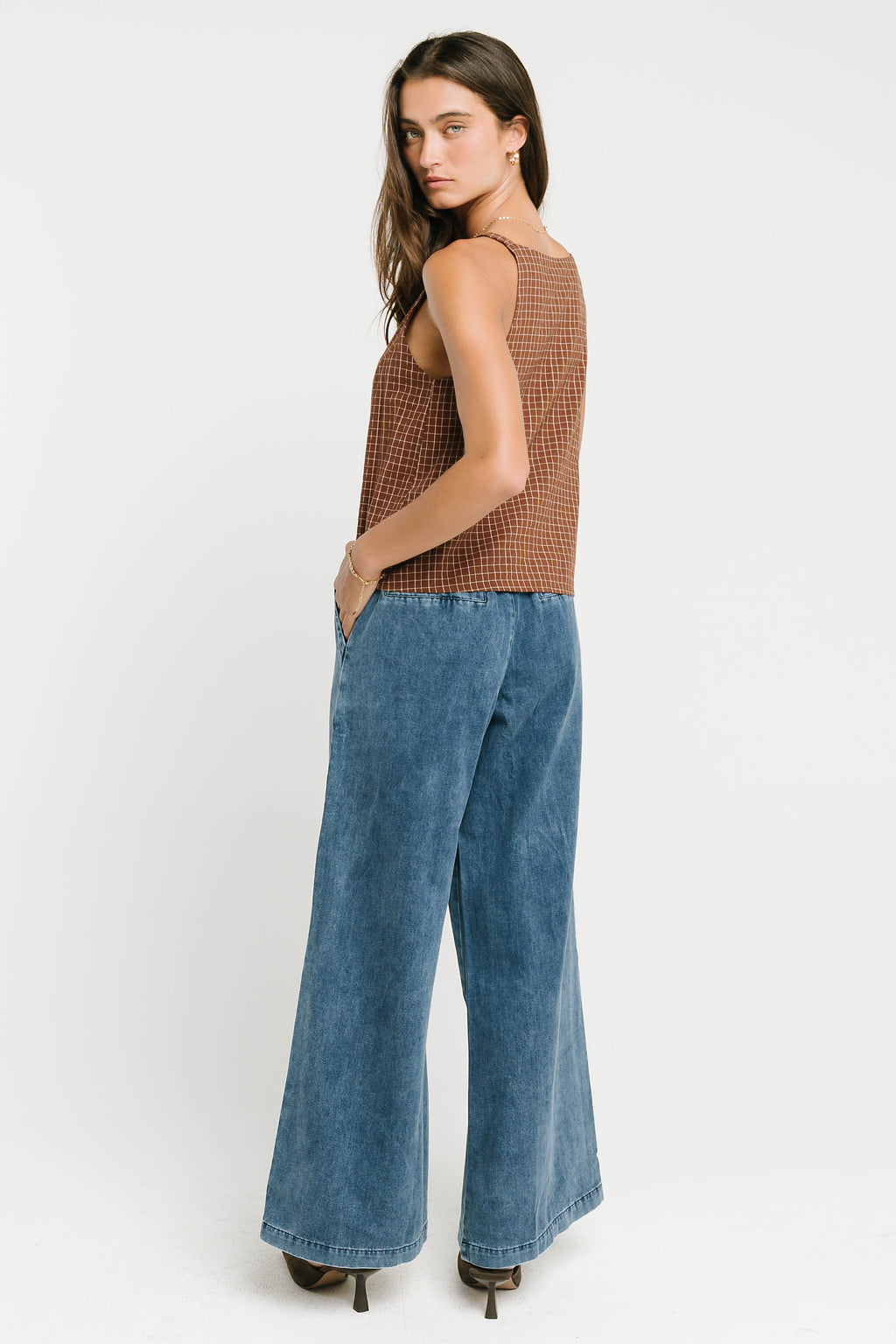 Bree Plaid Tank Top
