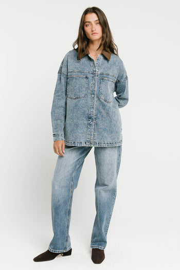 Raya Low Rise Straight Leg Jeans