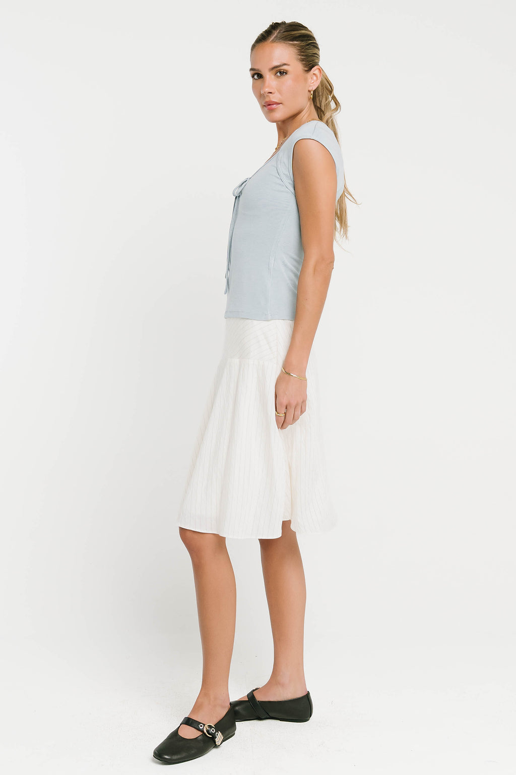 Laury Striped Mini Skirt