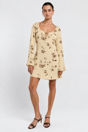 Mara Satin Floral Mini Dress