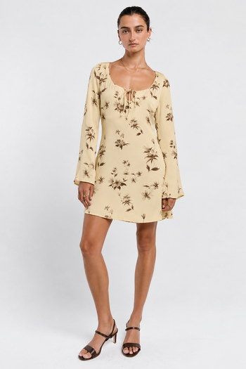 Mara Satin Floral Mini Dress