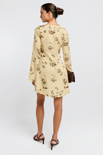 Mara Satin Floral Mini Dress