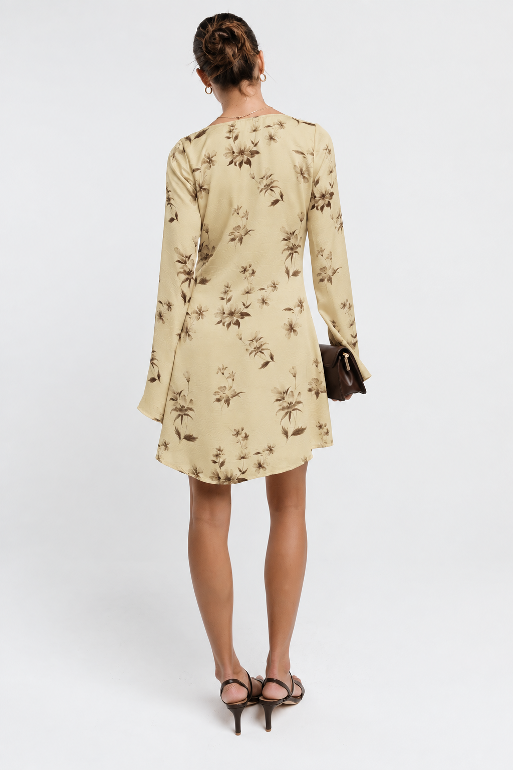 Mara Satin Floral Mini Dress