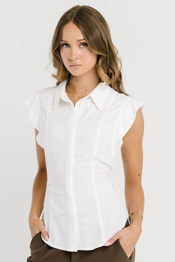 Pablo Button Up in White