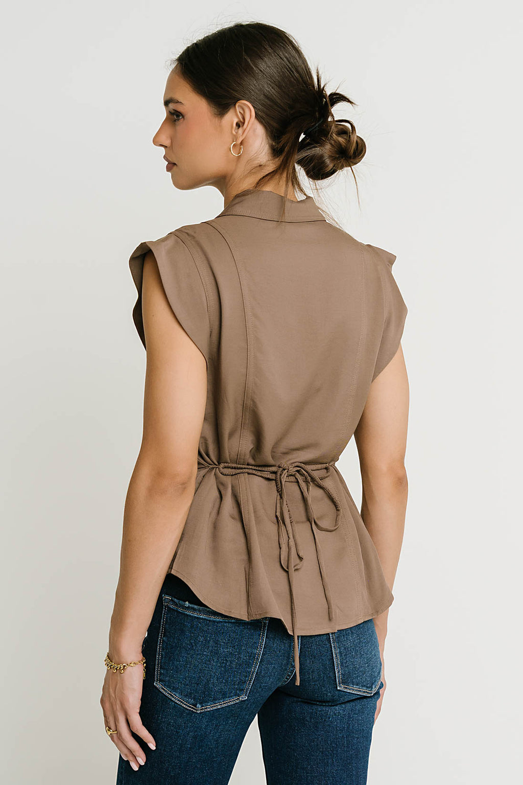 Pablo Button Up in Brown