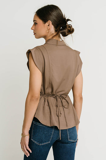 Pablo Button Up in Brown