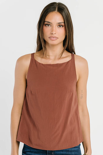Zola Tank Top in Brown