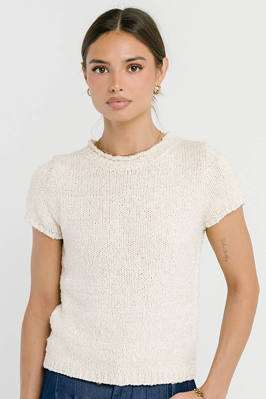Zoey Knit Sweater in Ivory - FINAL SALE