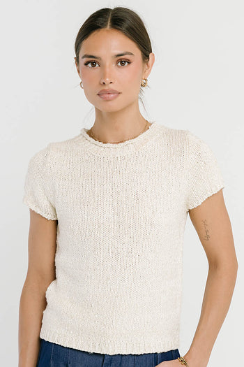 Zoey Knit Sweater in Ivory - FINAL SALE