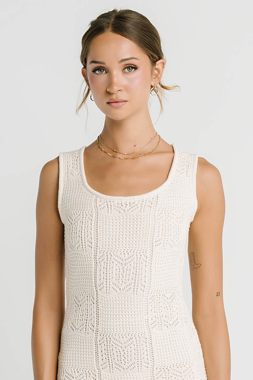 Melly Crochet Maxi Dress