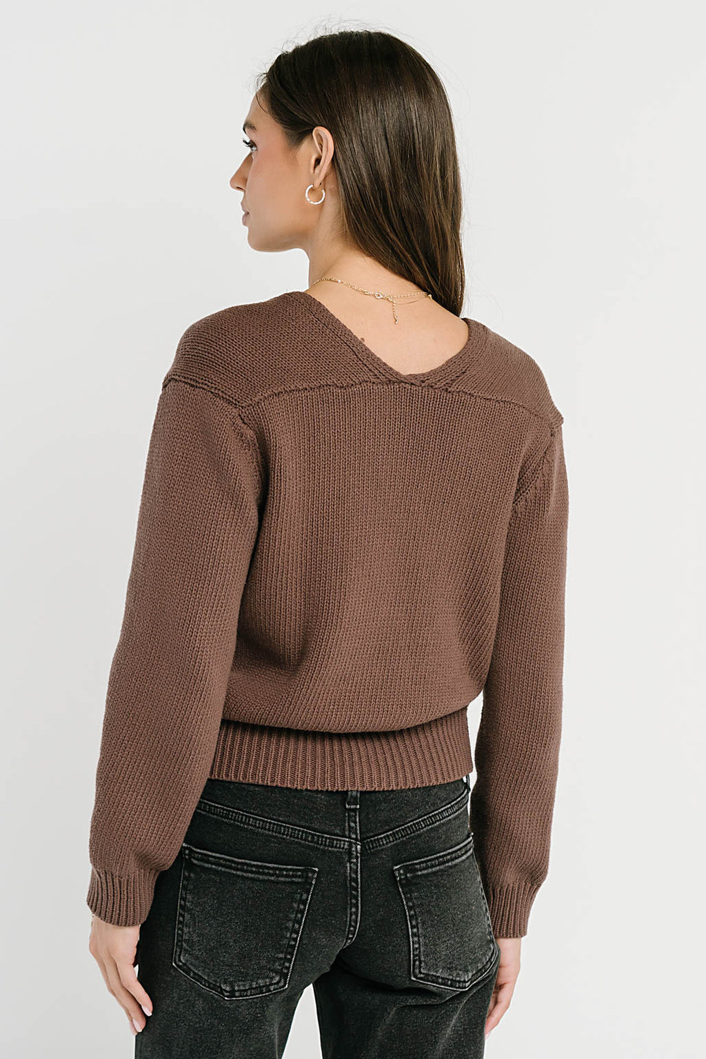 Marlie Knit Cardigan in Brown