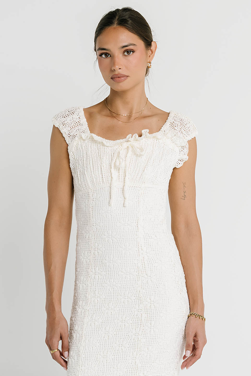 Lorena Crochet Maxi Dress