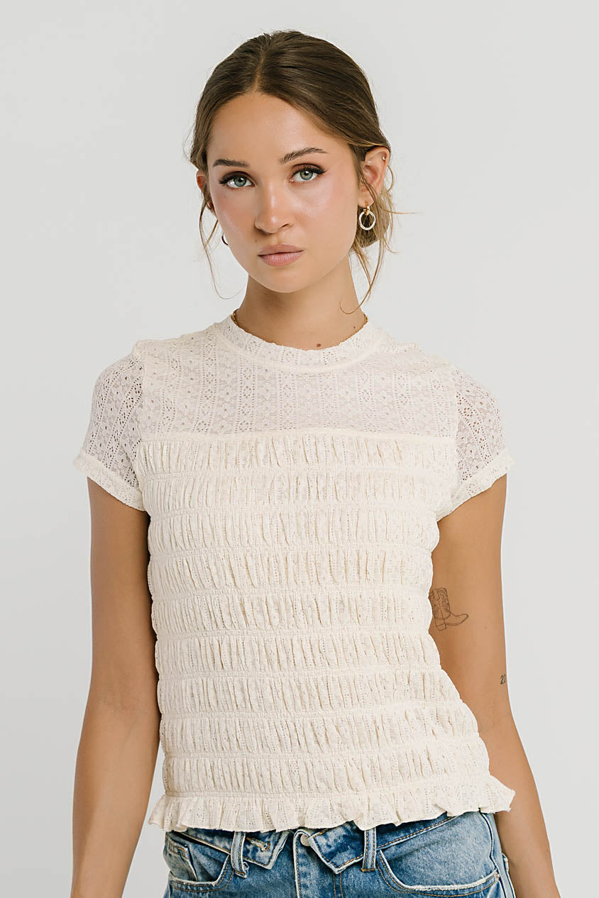Marko Lace Top in Cream - FINAL SALE