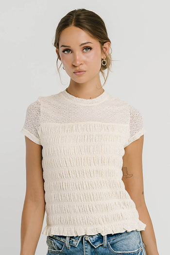 Marko Lace Top in Cream - FINAL SALE