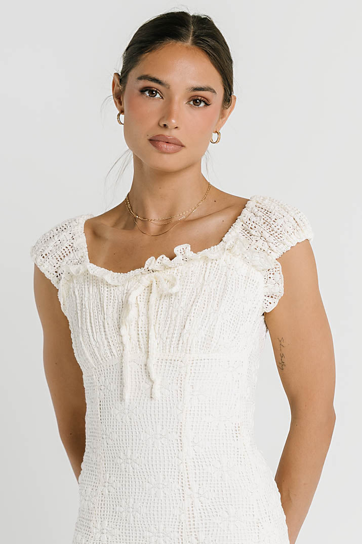Lorena Crochet Maxi Dress