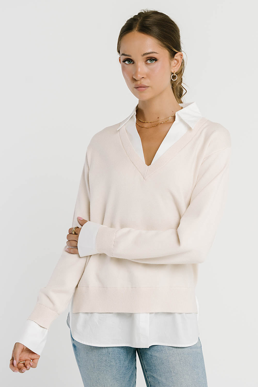 Trisha Layered Sweater