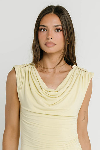Lucia Midi Dress in Lime