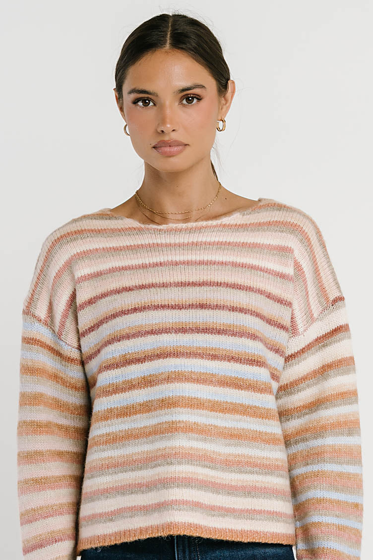 Nicole Striped Knit Sweater