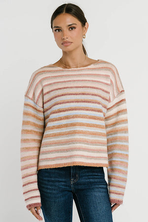 Nicole Striped Knit Sweater