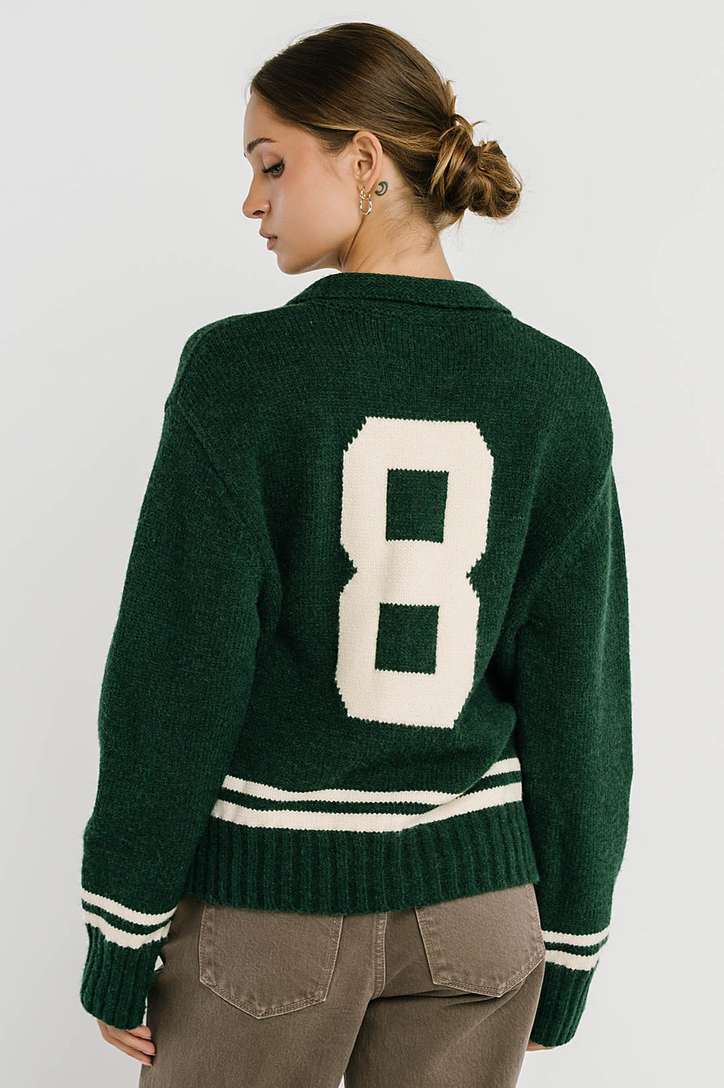 Polly Knit Jacket in Green