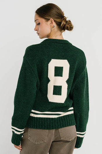 Polly Knit Jacket in Green