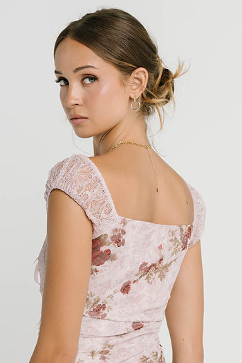 Nancie Floral Mesh Maxi Dress - FINAL SALE