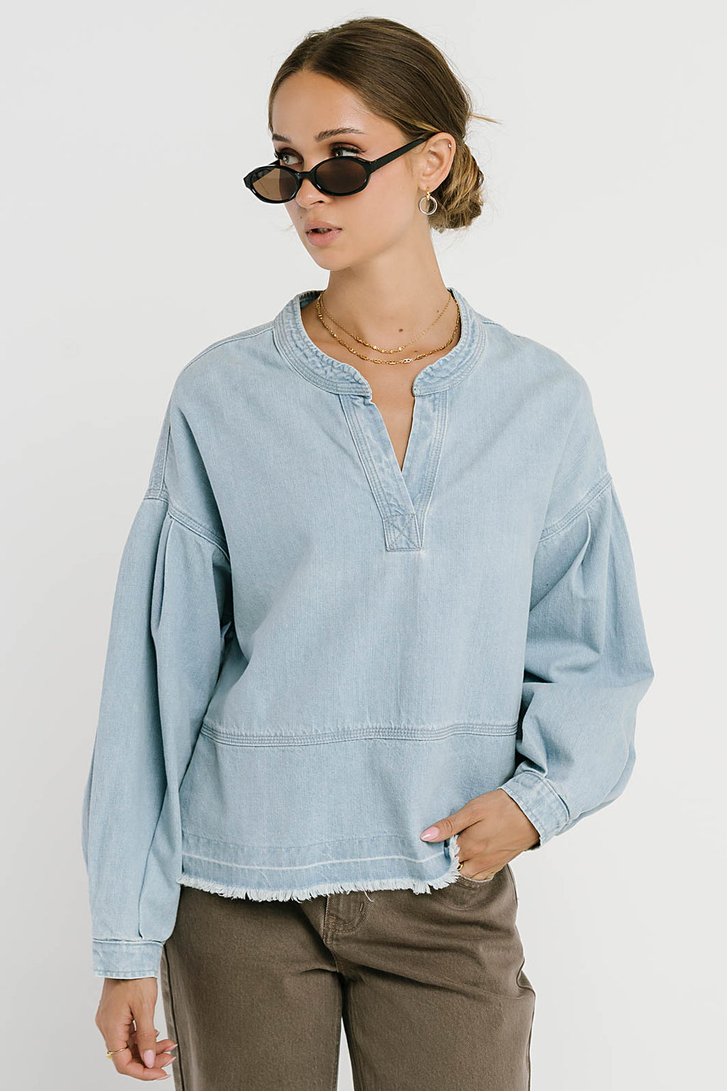 Tessa Denim Top
