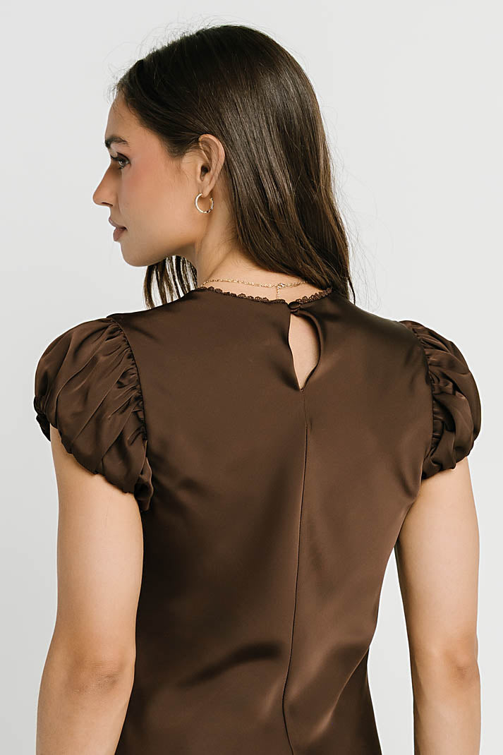 Ellianna Maxi Dress in Dark Brown