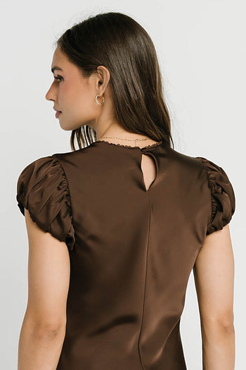 Ellianna Maxi Dress in Dark Brown