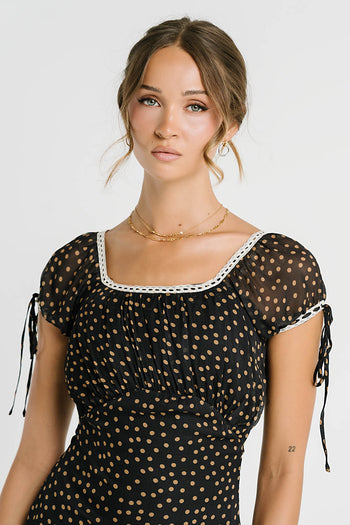 Sophie Polka Dot Maxi Dress