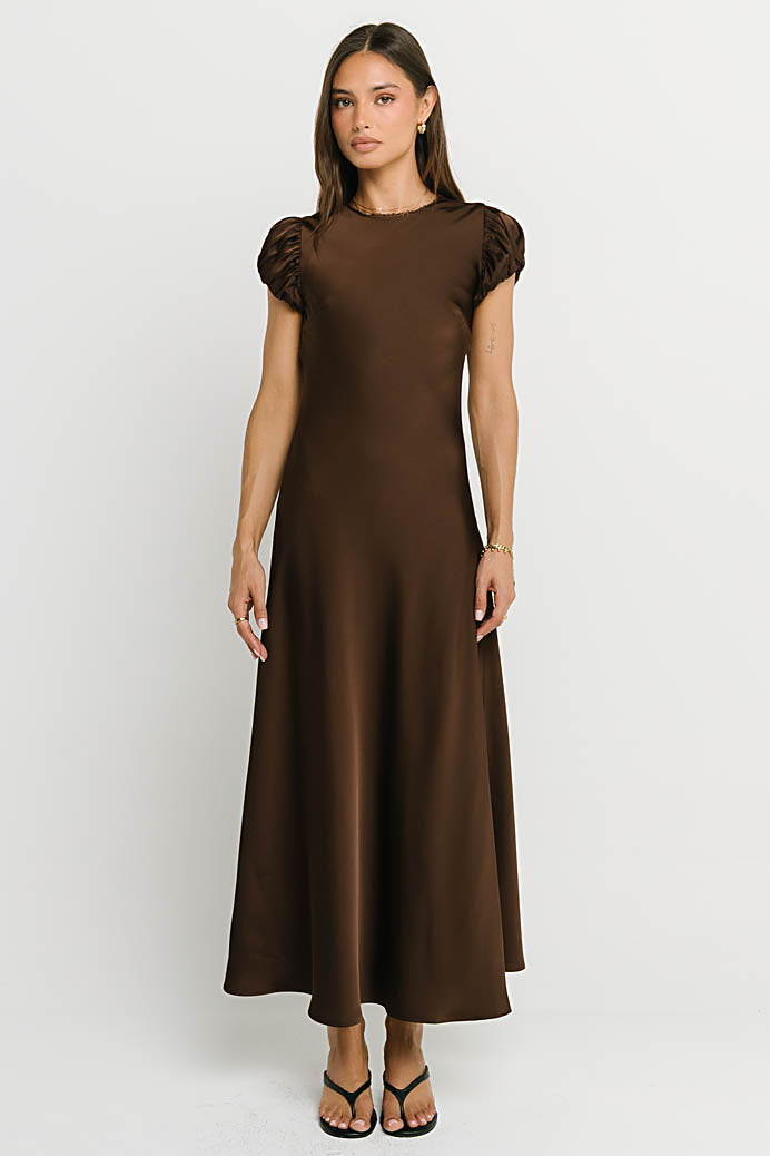 Ellianna Maxi Dress in Dark Brown